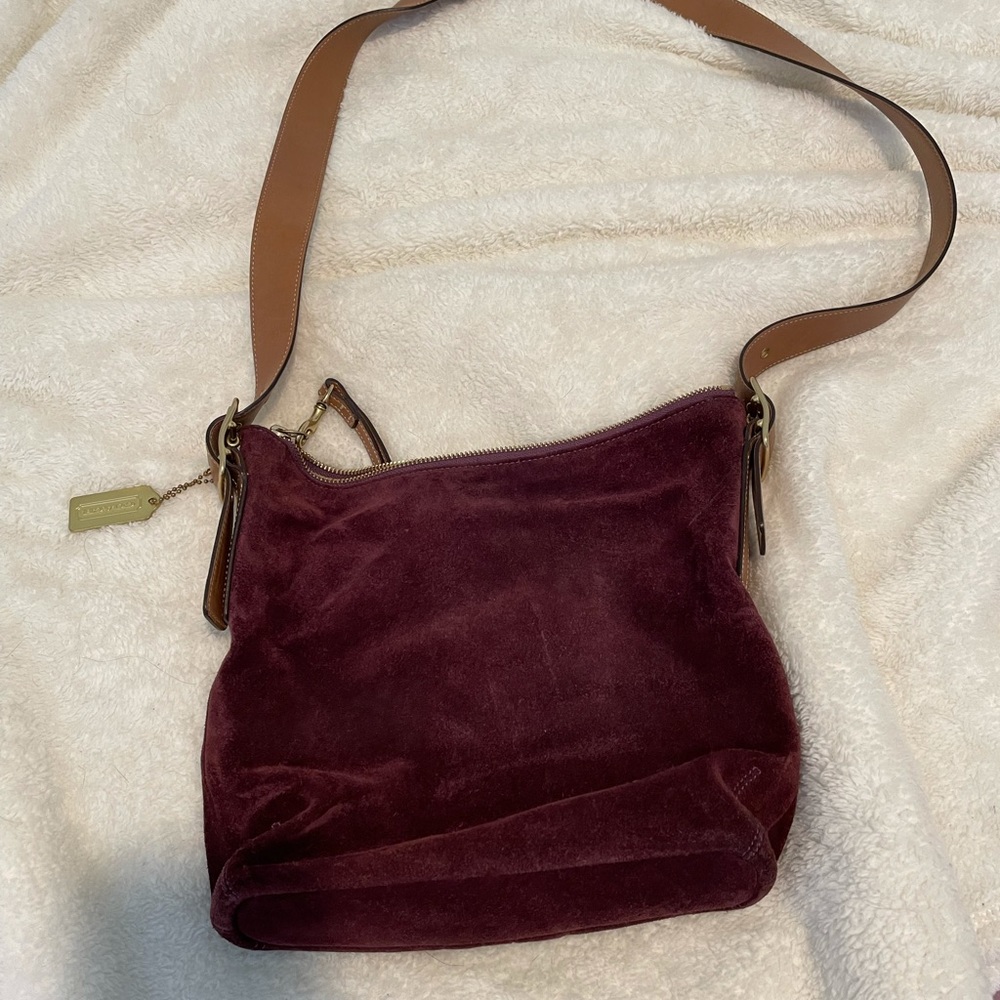 COPY - Classic burgundy coach bucket bag